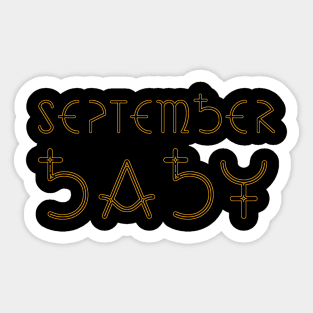 Month of September Sticker